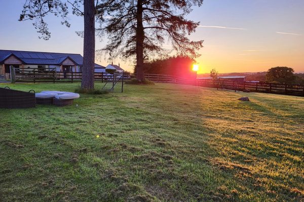 Sunset at Evening Star Cottages